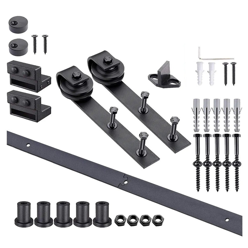 4M Sliding Barn Door Hardware Kit by salelink.co.nz