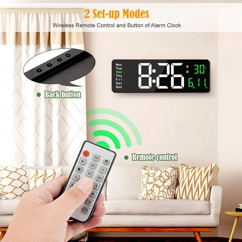 Large Digital Wall Clock by salelink.co.nz