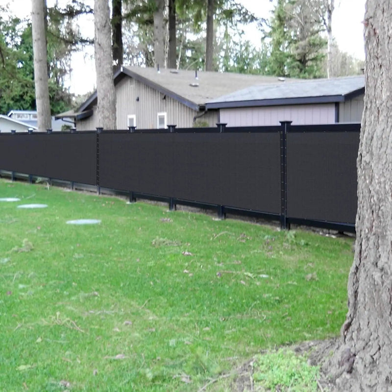 180GSM Privacy Fence Screen Black-1Mx7M by salelink.co.nz