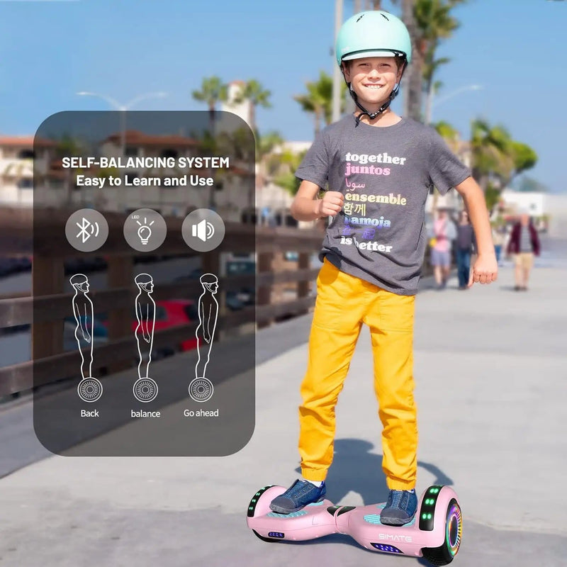 Kiwi eRide Kiwi Hoverboard Simate P6 Hoverboard Pink Simate P6 Hoverboard Pink