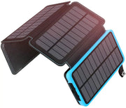 Solar Power Bank with 4 Panels 25000mAh by salelink.co.nz