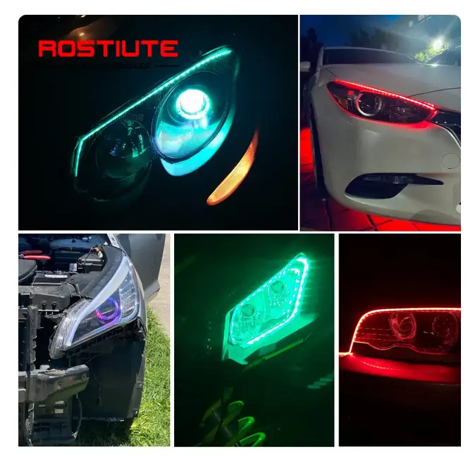 Car Soft Tube Guide Flexible LED Strip Daytime Running Light by salelink.co.nz