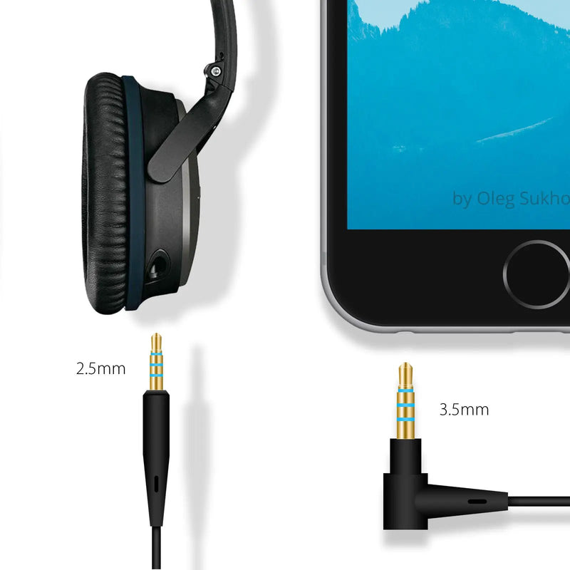 Cable Remote Mic For Bose QuietComfort 25 35 QC25 QC35 by salelink.co.nz