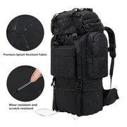 75L Hiking Tactical Backpack Large Survival Hunting Waterproof Backpack M... B by g8buynz