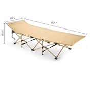 Urban Wave Heavy-Duty 10-Leg Folding Camp Stretcher with Ergonomic Headrest YQ15820 by ECOTREK