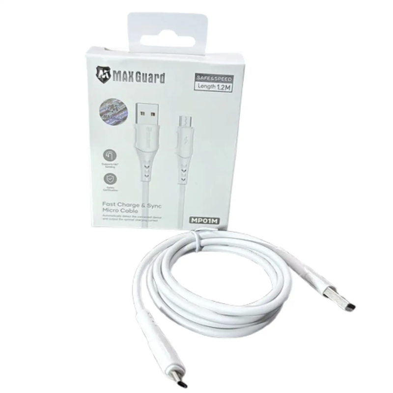 Maxguard 1.2m USB-A to Micro Cable MP01M by 9eight5