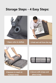 Self-Inflating Mattress – Double Size | Outdoor & Home Use PRI32525 by ECOTREK