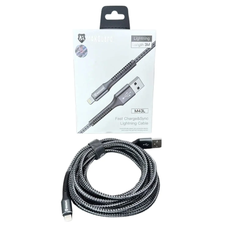 Maxguard 3m USB-A to Lightning cable M43L by 9eight5
