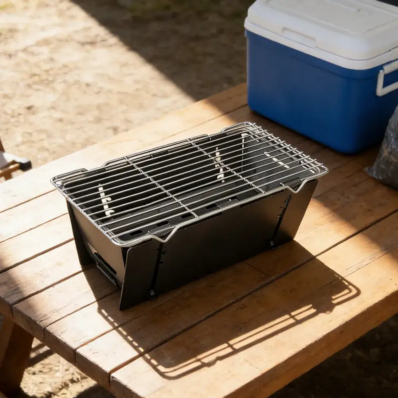 Ecotrek Portable Foldable Barbecue Grill – Lightweight BBQ for Camping & Picnics BST1041 by ECOTREK
