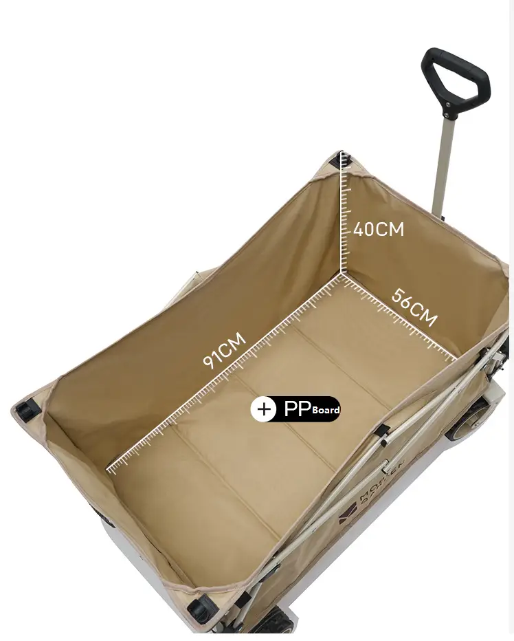 MOBI GARDEN Outdoor Camping trolley - Portable, Four-Way Folding, 200L Capacity Utility Cart MGD5133 by ECOTREK