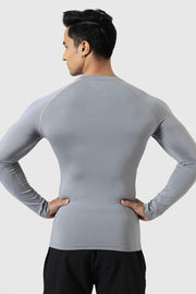 Compression Fullsleeves T-shirt Sea Grey by Fuaark Nz