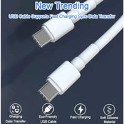 techplus 5A 100W USB-C to USB-C Cable – Super Speed Fast Charging & Data Sync TechPlus 100W USB C to USB C Cable PD Fast Charging