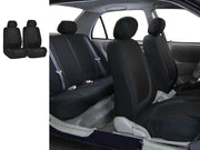 Auto Seat Covers Car Truck SUV Van - Universal Protectors Polyester BLACK by dealonline.co.nz