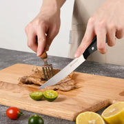 8-Piece 4.5-Inch Steak Knife Set, Carbon Steel Double Bevel, With Eco-Friendly POM Handles And Gift Box - Primary color by China Dropship