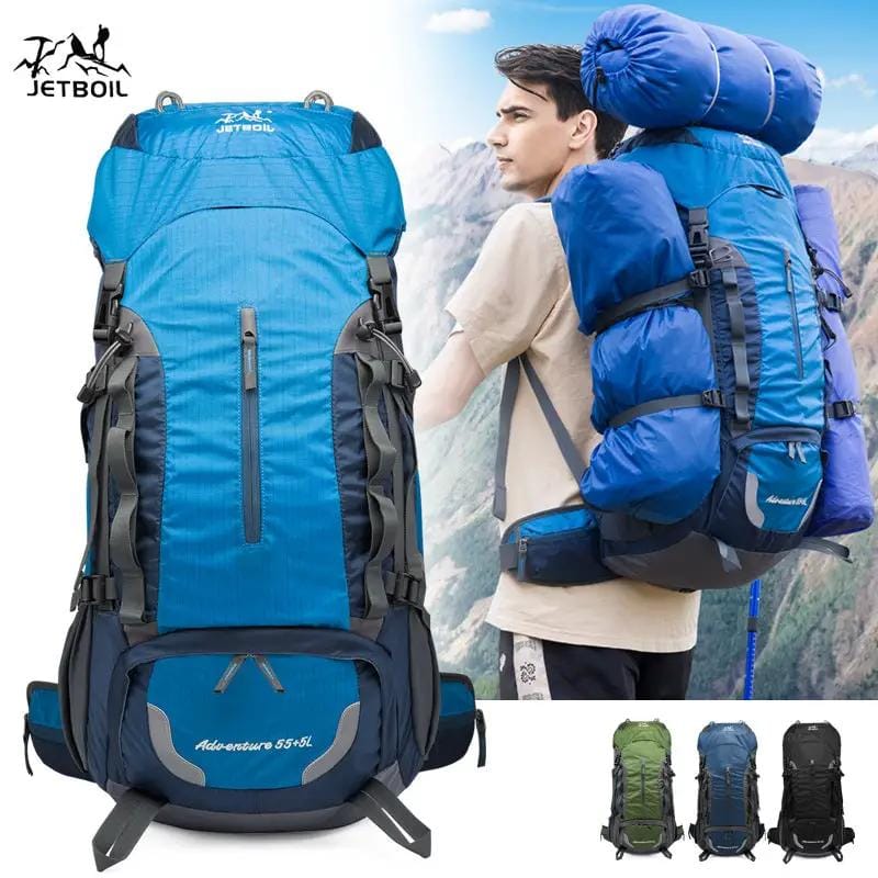 Mead's Supply & Equipment Outfitters limited Hiking Backpacks Jetboil Adventure 55+5L Hiking Backpack — Lightweight Outdoor Pack for Men & Women Jetboil Adventure 55+5L Hiking Backpack — Lightweight Outdoor Pack for Men & Women