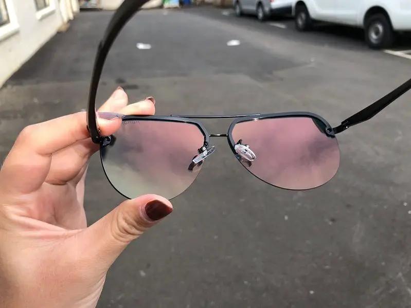 Orange - Mirror Lens HD Polarized Lens Sunglasses Anti-Blue Ray Hydrophobic by dealonline.co.nz