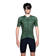 Bioracer Spitfire Jersey SS Olive Noise by Euro Cycling NZ
