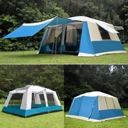 Camping Tent 420x305x210cm - Blue by salelink.co.nz