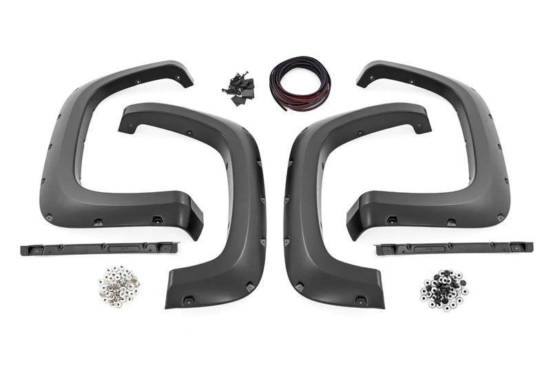 Pocket Fender Flares Chevy Silverado 2500 HD/3500 HD 2WD/4WD (2020-2025) by Magwarehouse.com