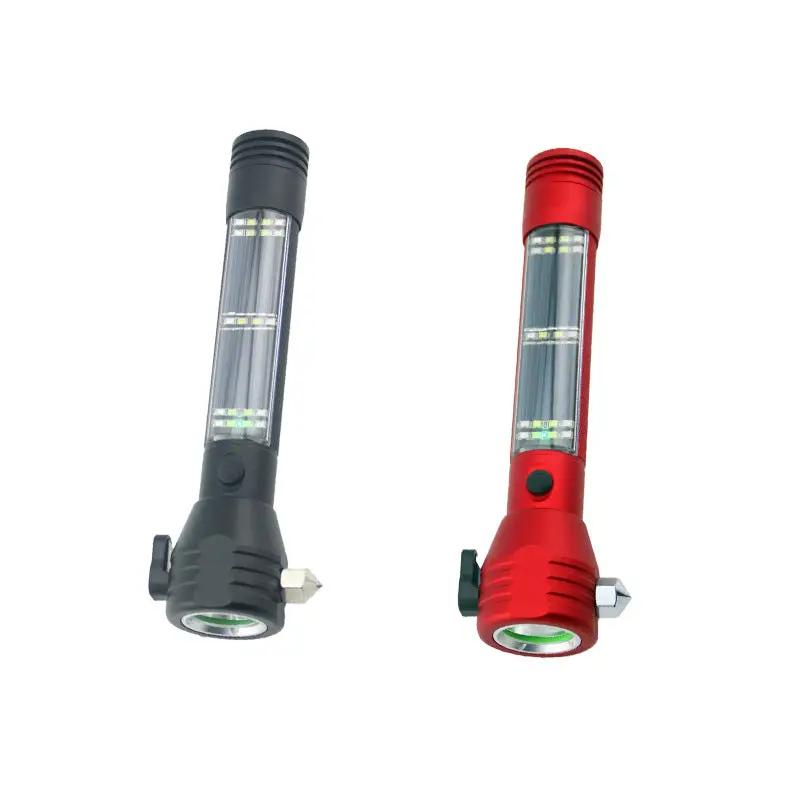Mead's Supply & Equipment Outfitters limited Flashlights High-Power Solar Rechargeable Flashlight with Emergency Hammer High-Power Solar Rechargeable Flashlight with Emergency Hammer