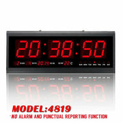 48cm Large Big Jumbo LED Wall Desk Clock Display With Calendar Temperature by salelink.co.nz