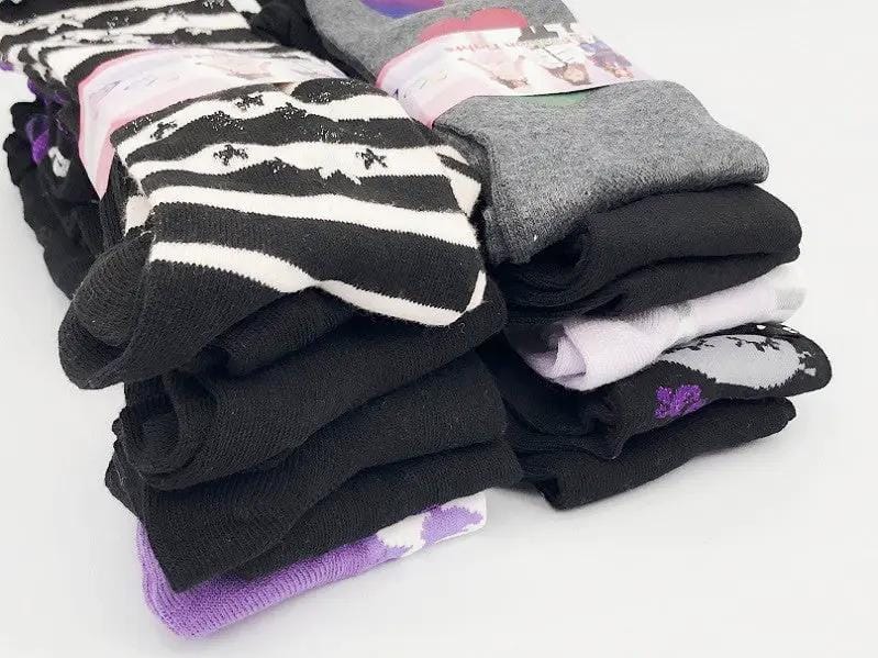 dealonline.co.nz dealonlinenz 36 pairs Toddler Kids Plain Cartoon Ribbed Socks 36 Pairs Toddler Cartoon Ribbed Socks Assorted Colors