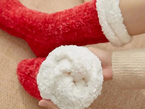(3 Pairs) THERMAL FLEECE- LINED FUZZY COSY SOCKS by dealonline.co.nz