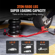 6600 LBS Triple Bag Air Lift Jack Pneumatic Vehicle Car Lifting Compressed Tool by salelink.co.nz