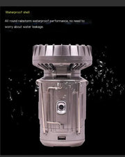 Solar Camping Lantern Fan - 2-in-1 Rechargeable LED Light with Cooling Fan by Mead's Supply & Equipment Outfitters limited