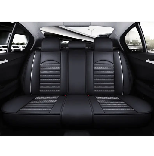Car Seat Cover Faux Leather Cushion 5 Seater Full Set Front Rear Premium Quality by dealonline.co.nz