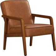 Mid-Century Modern Upholstered Lounge Chair Accent Armchair by Yaheetech