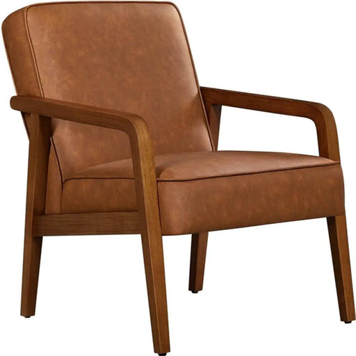 Yaheetech Mid-Century Modern Upholstered Lounge Chair Accent Armchair Mid-Century Modern Upholstered Lounge Chair Accent Armchair