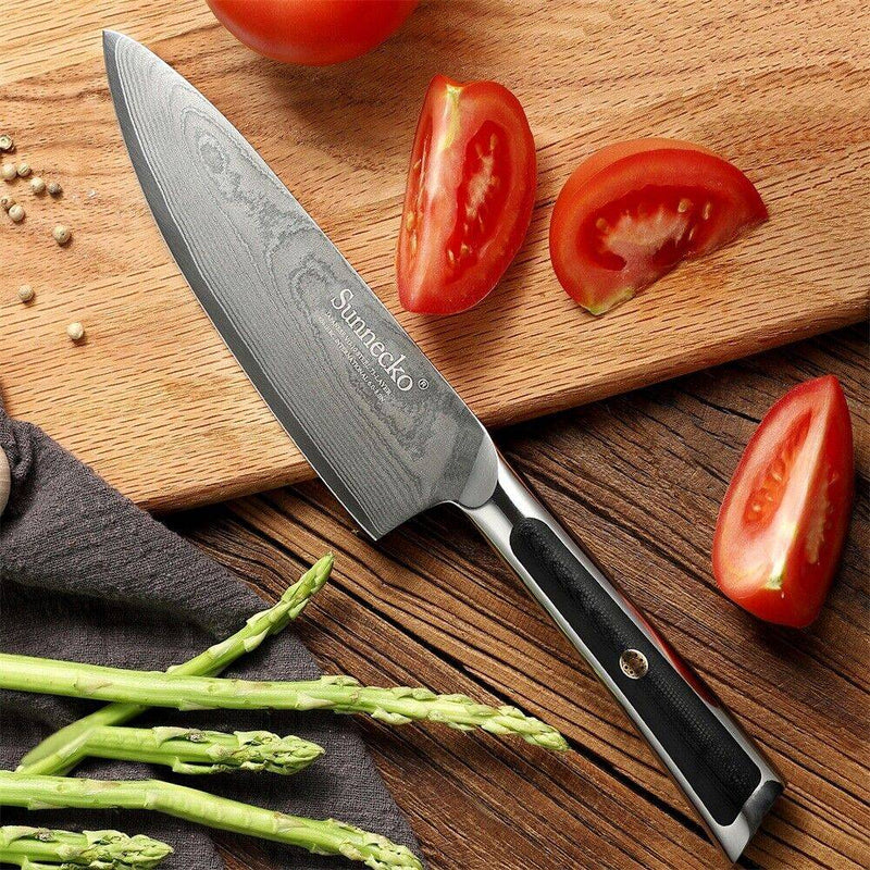 6.5 Inch Kitchen Cutlery Japanese Knife Damascus Steel Meat Cleaver - 6.5Inch by China Dropship