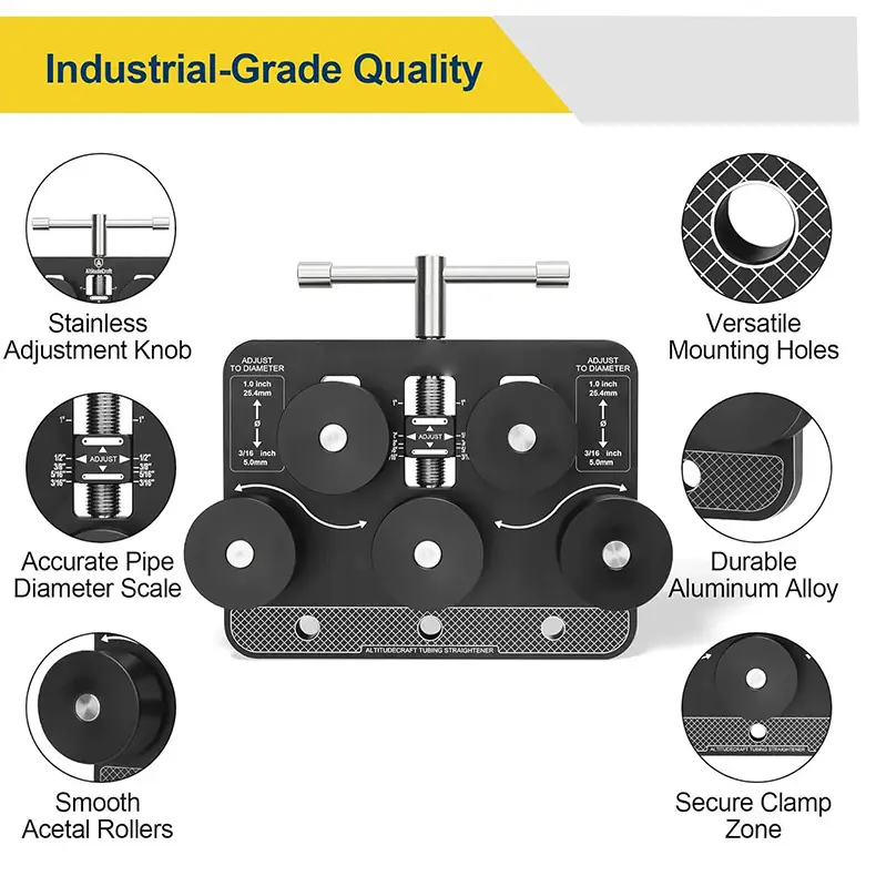 Tube Straightener Pipe Adjuster Aluminum for Copper Tubing Alignment Tool by salelink.co.nz