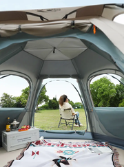 Large Hexagon Double-Layer Waterproof Camping Tent DYLF2063 by ECOTREK