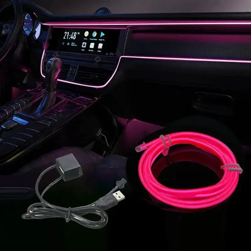 5M USB LED Neon Car Interior Light (7 colours available) by Habicare