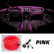 5M USB LED Neon Car Interior Light (7 colours available) by Habicare