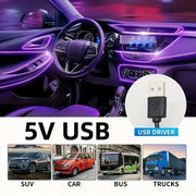5M USB LED Neon Car Interior Light (7 colours available) by Habicare