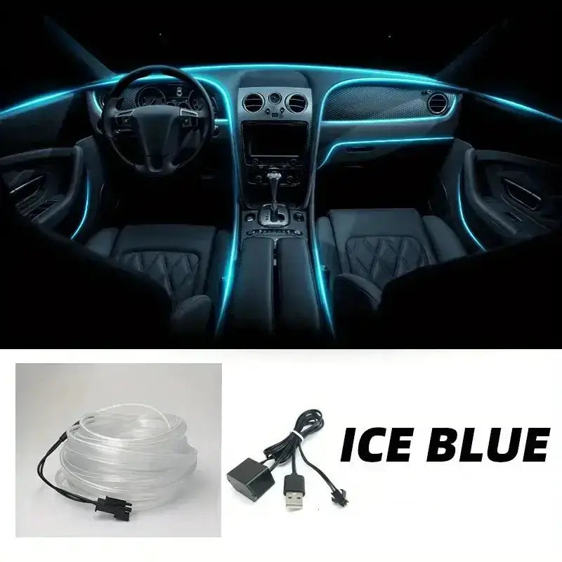 5M USB LED Neon Car Interior Light (7 colours available) by Habicare