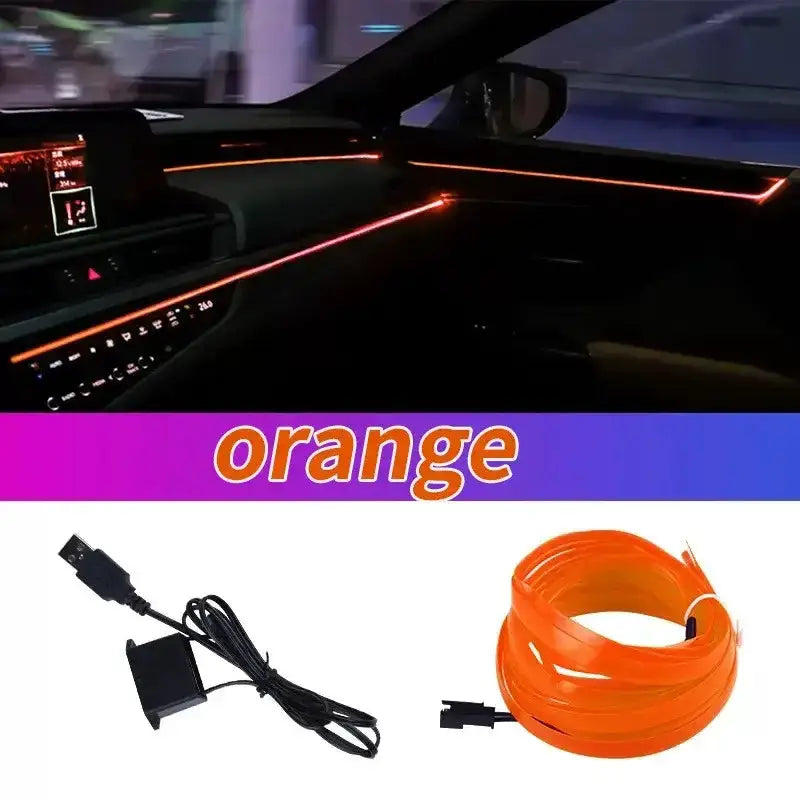 5M USB LED Neon Car Interior Light (7 colours available) by Habicare