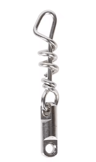 Action Outdoors Swivel Coastlock 5PCS Fishing Corkscrew Swivel Snaps Stainless Steel Heavy Duty