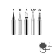 5pcs Soldering Iron Heads - 900M Tips I+B+K+2.4D+3C by 9eight5