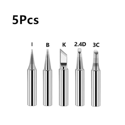 5pcs Soldering Iron Heads - 900M Tips I+B+K+2.4D+3C by 9eight5
