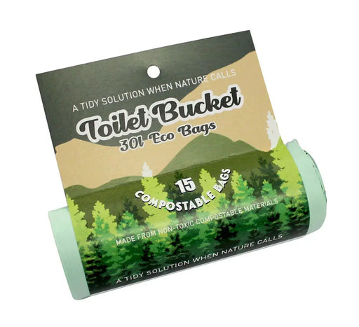 Toilet Bucket Eco Bag Roll ( 15 bags per roll ) by NZ Diver