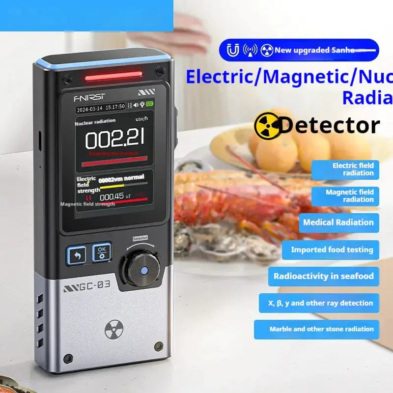 Nuclear Radiation Detector Geiger Tube - Electromagnetic Detector with 2.4" Color Screen & Dose Alarm by Mead's Supply & Equipment Outfitters limited