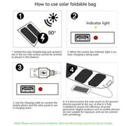 5W Foldable Solar Panel - 5V USB Output by 9eight5