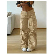 Low-Waist Cargo Pants for Women - Multi-Pocket Utility Pants | Casual Outdoor Wear by Mead's Supply & Equipment Outfitters limited