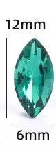 Irregular Glass Crystal Rhinestones Marquise-Shaped Jewelry Embelishment with Plated Back for Craft Decor Jewelry Making by Resin Art NZ