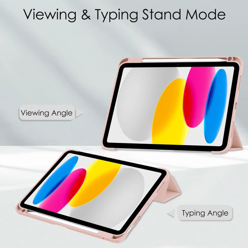 iPad 10.9" Case (10th Gen 2022), Pad 11 (A16 2025) Clear Pen Slot Holder Case Cover by salelink.co.nz