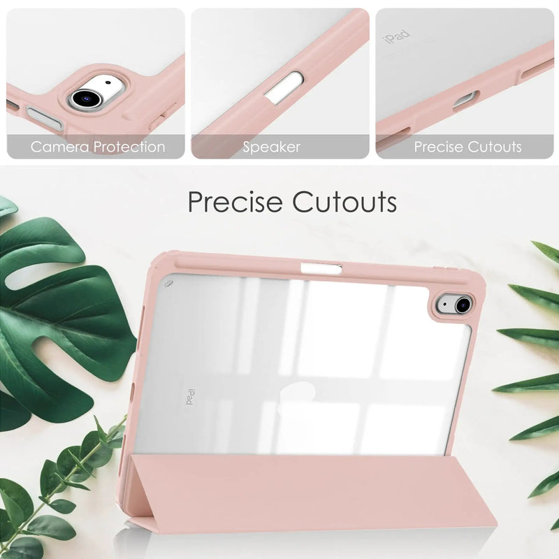 iPad 10.9" Case (10th Gen 2022), Pad 11 (A16 2025) Clear Pen Slot Holder Case Cover by salelink.co.nz
